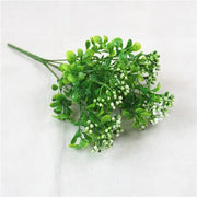 Home Garden Outdoor Wedding Decoration Fake Flower Accessory Plante Artificielle 7 Fork Plastic Fern Grass Green Leaf Fake Plant