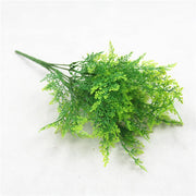 Home Garden Outdoor Wedding Decoration Fake Flower Accessory Plante Artificielle 7 Fork Plastic Fern Grass Green Leaf Fake Plant