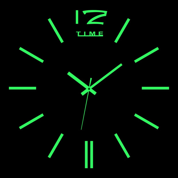 reloj de pared Luminous Wall Clock DIY Quartz Watch Clocks Acrylic Mirror Stickers Horloge Murale Wall Decor Home Decoration HOT