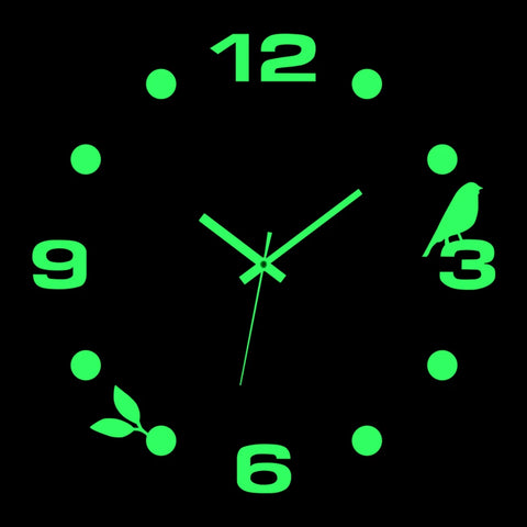 reloj de pared Luminous Wall Clock DIY Quartz Watch Clocks Acrylic Mirror Stickers Horloge Murale Wall Decor Home Decoration HOT