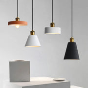 SANDYHA Nordic Industrial Style Pendant Light Modern Simplicity Pedant Lamps Macaron Simple Dining Room Bedroom Bedside Hanging