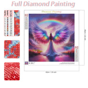 RUOPOTY DIY Diamond Painting 5D Angel Pattern Art Kit Square/Round Full Rhinestones Art Painting Wall Decor Gifts