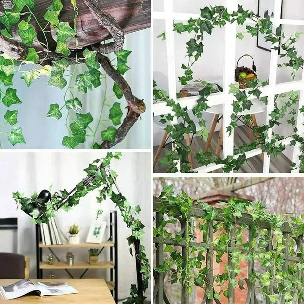 Fake Green Plants Artificial Plants Wedding Decorations Fake Plants, Rattan Parties Home Decorations Climbing Vines Party