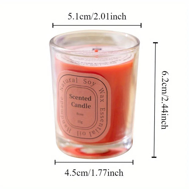 1/2 PCS Scented Candles Multi-Color Soy Wax Votive Candle for Home Decoration Candle Gifts Baskets for Valentine’s Day Christmas