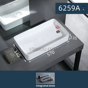 Ceramic Bathroom Vessel Sink Bowl Above Counter Ceramic Sink Bowl Lavatory Wash Hand Basin Countertop Basin Wash Bowl Porcelain