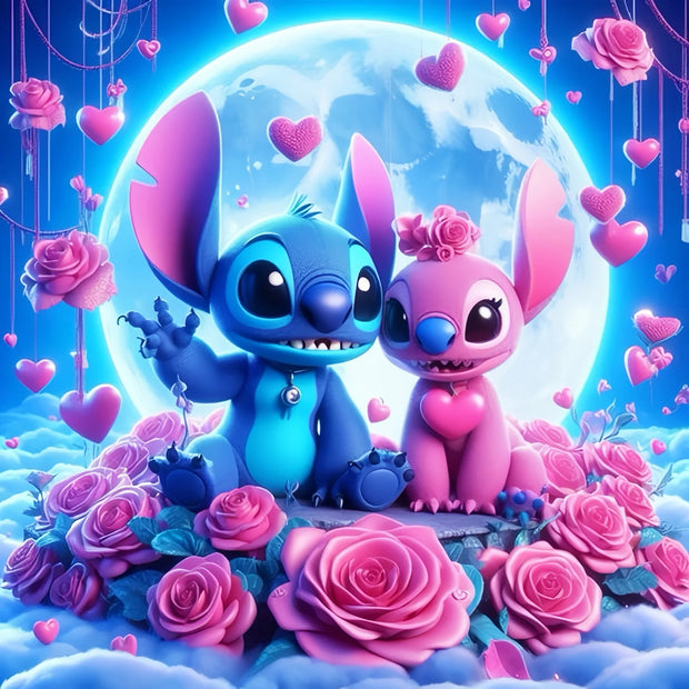 Disney Diamond Painting Stitch And Angel Rhinestones Picture Diamond Mosaic Animal Embroidery Cross Stitch Handmade Gift