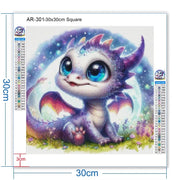 DIY AB Diamond Painting Cute Axolotl Elf Dragon Diamond Embroidery Cartoon Animal Cross Stitch Set Art Home Decoration Gift