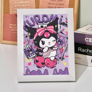 Sanrio Stitch Diamond Stickers DIY Handmade Children's Diamond Embroidery Full Diamond Kuromi Ruby Cartoon Decorative Painting