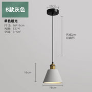 SANDYHA Nordic Industrial Style Pendant Light Modern Simplicity Pedant Lamps Macaron Simple Dining Room Bedroom Bedside Hanging