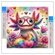 DIY AB Diamond Painting Cute Axolotl Elf Dragon Diamond Embroidery Cartoon Animal Cross Stitch Set Art Home Decoration Gift