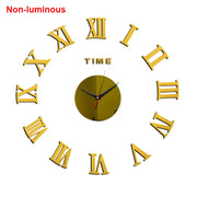 reloj de pared Luminous Wall Clock DIY Quartz Watch Clocks Acrylic Mirror Stickers Horloge Murale Wall Decor Home Decoration HOT