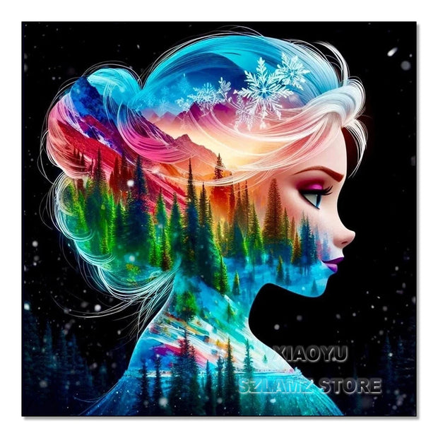 Disney Diamond Painting Princess Forest Landscape Diamond Embroidery Mosaic Art Cross Stitch Kits Cartoon Picture Home Decor