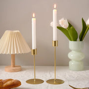 Luxury Metal Ins Candle Holders Candlestick Simple Golden Wedding Decoration Bar Party Living Room Decor