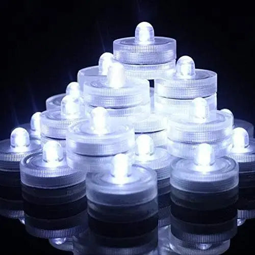 LED Flameless Candles Light Waterproof Tea Lights Underwater Sumbersible Pool LED Lights Decoration Lamp Candle For Wedding Part