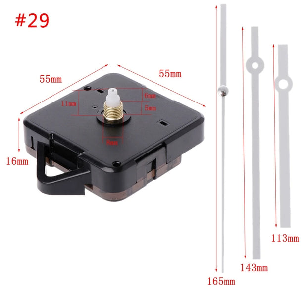 DIY Wall Clock Movement Mechanism Hands Wall Decoration Repair Tool Parts Silent Set 01# to 42#