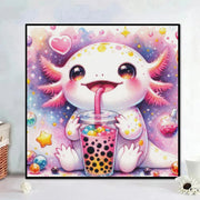 DIY AB Diamond Painting Cute Axolotl Elf Dragon Diamond Embroidery Cartoon Animal Cross Stitch Set Art Home Decoration Gift