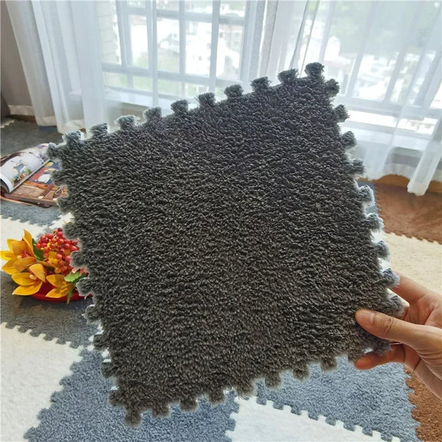 10/20PCS 30CM*30CM*1CM  Anti-shock Mat for Babies Puzzle Mat Living Room Bedroom Plush Pad Plush Carpet Baby Padded Baby Carpet