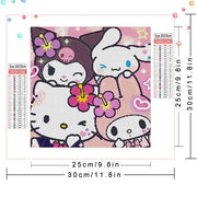 Sanrio Diamond Embroidery Hello Kitty Melody Cross Stitch Kuromi Cinnamoroll Mosaic Cartoon Painting Rhinestones Decor Home