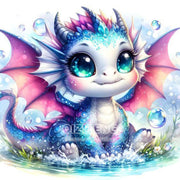 DIY AB Diamond Painting Cute Axolotl Elf Dragon Diamond Embroidery Cartoon Animal Cross Stitch Set Art Home Decoration Gift