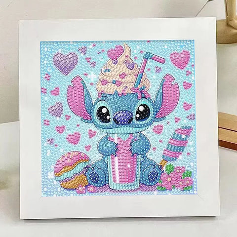 18*18cm 5D Cartoon Diamond Painting Stitch Sticking Full Drills Embroider Room Decoration Draw Handiwork Semi-finished products