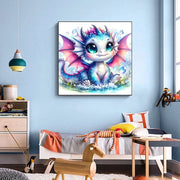 DIY AB Diamond Painting Cute Axolotl Elf Dragon Diamond Embroidery Cartoon Animal Cross Stitch Set Art Home Decoration Gift