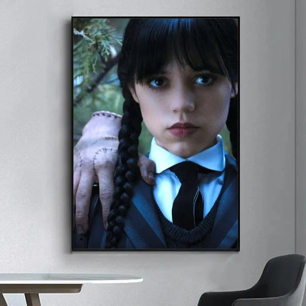 Movie TV W-Wednesday A-Addams Kraft Poster Prints Wall Painting Bedroom Living Room Wall Bar Restaurant Sticker Small