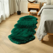 Shaggy Luxurious Fur Rug Bedroom  Soft Fluffy Faux Sheepskin Area Rugs Washable Plush Bedside Carpet for Living Room Sofa Decor