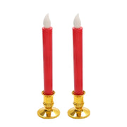 A pair of 2.2cm inner diameter 5.8cm wide and high candle holders with gold and silver bases candle holder  wedding decoration