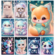 New Cute Little Bear Diamond Painting Art Picture Cartoon Animals Mosaic Cross Stitch Kit Full Diamond Embroidery Home Decor