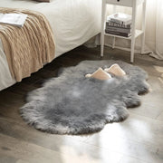 Soft Sheepskin Bedroom Carpet Imitation Wool Pad Long Hair Bedside Rugs Sofa Cushion Rugs Living Room Fluffy Hairy Fur Carpet