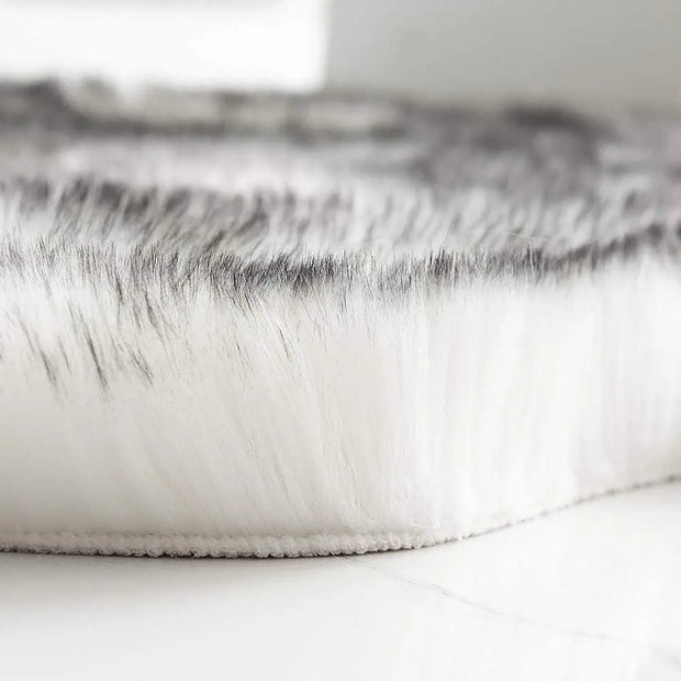 Soft Fur Wool Rugs for Bedroom Living Room Carpet Fluffy Sofa Chair Cushion Washable Hairy Bedside Floor Mat Sleeping Room Rug