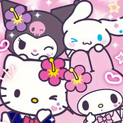 Sanrio Diamond Embroidery Hello Kitty Melody Cross Stitch Kuromi Cinnamoroll Mosaic Cartoon Painting Rhinestones Decor Home