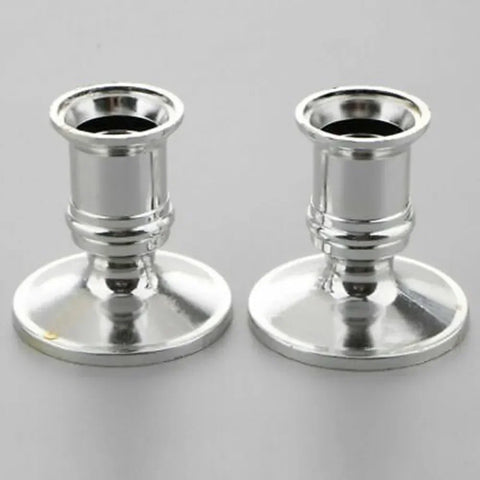 2pcs Candle Holders Shape Taper Candlestick Wedding Decoration Party Dinner Decor Candle Base Bracket Plastic Candlestick