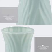 Plastic Flower Vase Imitation Ceramic Solid Color Flower Arrangement Container Living Room Decoration