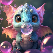 Baby Dragon Fairy Dust AB Full Drill Dinosaur Diamond Painting 5D Embroidery Cartoon Animal Mosaic New Arrival DIY Handmade Gift