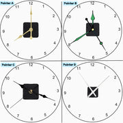 Wall Clock Mechanism Silent Quartz Movement Machine Wall Hands Silent Sweeping Second Movement with Pointer DIY Repair Parts