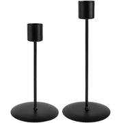 2Pcs Metal Candle Holders Candlestick Holder for Table Black Candle Holder for Home Wedding Dinning Party Anniversary Decor