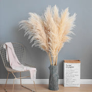 110 - 120cm Large Plume,Dried Fluffy Pampas Grass,Wholesale Boho Wedding Decor,Natural Real Flower,Home Decor,Garden Decoration