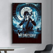 Movie TV W-Wednesday A-Addams Kraft Poster Prints Wall Painting Bedroom Living Room Wall Bar Restaurant Sticker Small