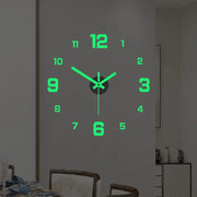 reloj de pared Luminous Wall Clock DIY Quartz Watch Clocks Acrylic Mirror Stickers Horloge Murale Wall Decor Home Decoration HOT