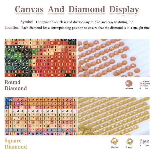 RUOPOTY DIY Diamond Painting 5D Angel Pattern Art Kit Square/Round Full Rhinestones Art Painting Wall Decor Gifts