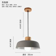 Nordic Combined Solid Wood Pendant Lights Multicolor Aluminum Lamp Shade Hanging Lamp For Home Restaurant Bar Hotel Cafe Decor