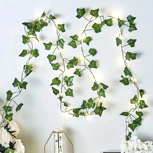 Fake Green Plants Artificial Plants Wedding Decorations Fake Plants, Rattan Parties Home Decorations Climbing Vines Party