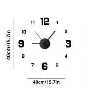 Digital Clock Wall Clock Living Room Large Garden Acrylic Mirror Sticker Decoration Decoration for Bedroom Decororation Clocks