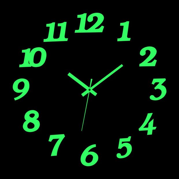 reloj de pared Luminous Wall Clock DIY Quartz Watch Clocks Acrylic Mirror Stickers Horloge Murale Wall Decor Home Decoration HOT