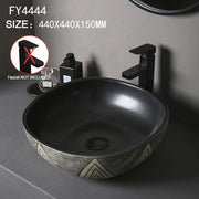 Ceramic Porcelain Table Sink Rectangular Bathroom Vessel Sink Vanity Bowl Art Basin Balcony Lavatory Countertop Washing Basin