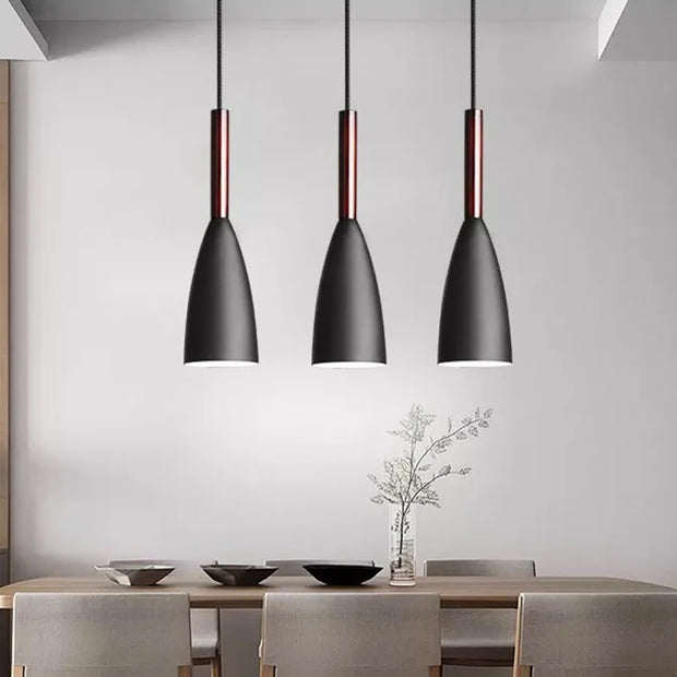 Modern Nordic Pendant Lights Simple Lamps Multicolor Minimalist Hanging Lamps E27 Edison Bulb for Kitchen Dining Bedroom