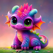 Baby Dragon Fairy Dust AB Full Drill Dinosaur Diamond Painting 5D Embroidery Cartoon Animal Mosaic New Arrival DIY Handmade Gift