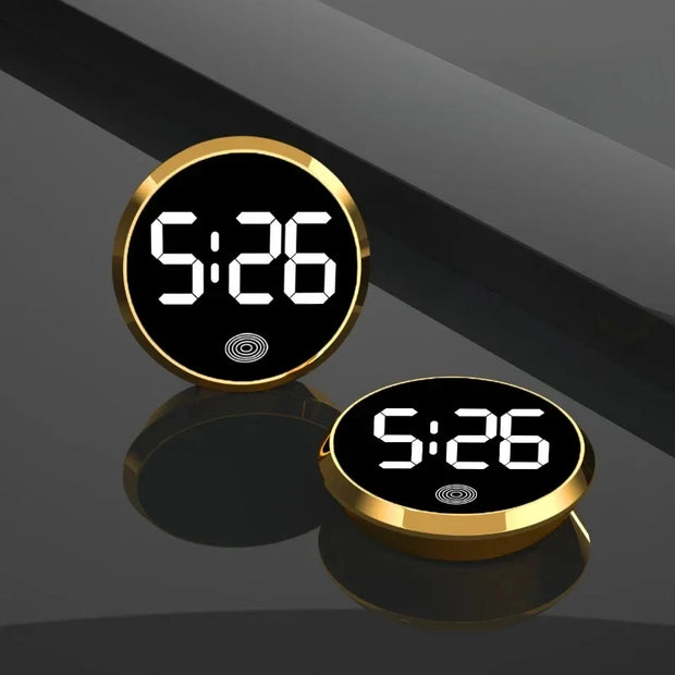 NEW LED Car Clock Touch Type Digital Quartz Watch Mini Luminous Digital Clocks Alloy Electronic Watch Car Internal Accessories