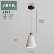 SANDYHA Nordic Industrial Style Pendant Light Modern Simplicity Pedant Lamps Macaron Simple Dining Room Bedroom Bedside Hanging